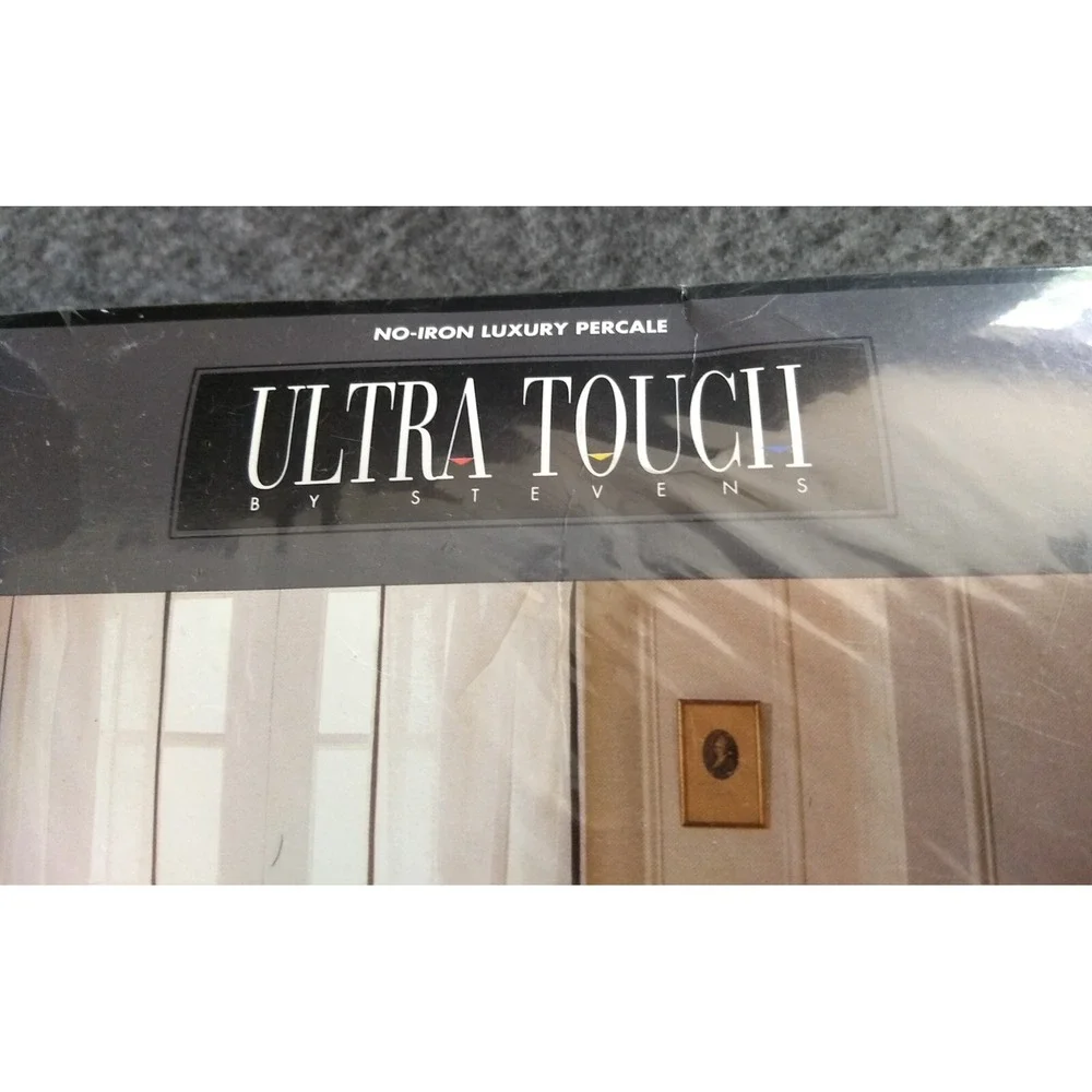 Stevens Ultra Touch Fitted Twin Sheet Sky Blue Luxury Percale‎ Cotton Blend NOS